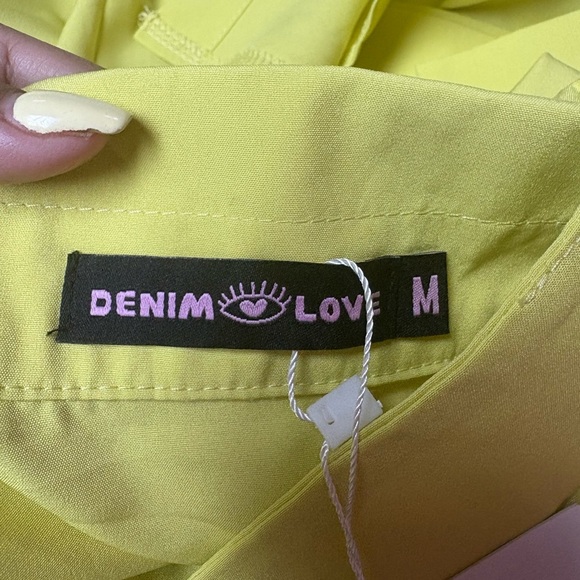 Floral Yellow Shirt Dress - Picture 5 of 6